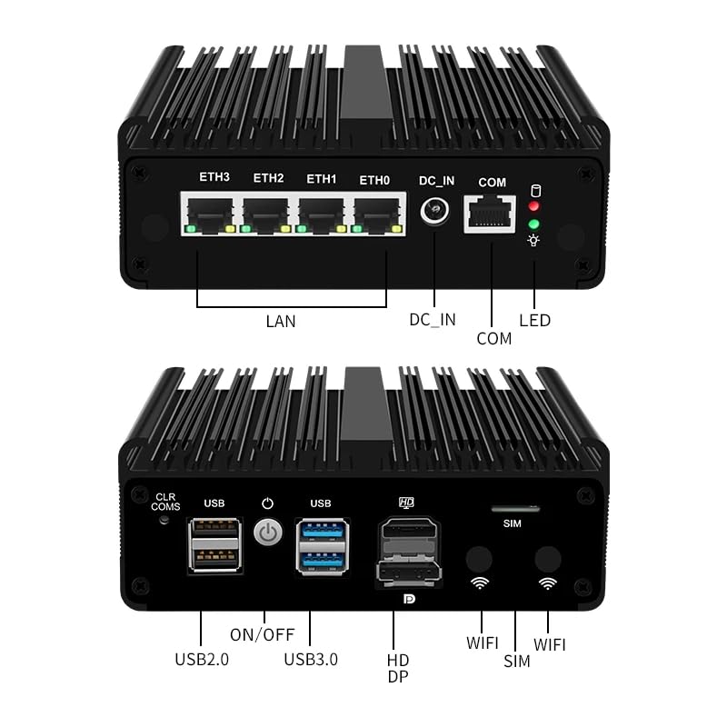 Amazon.com: Fanless Mini PC J6412 with M.2 Nvme 4*i226 2.5G LAN Amazon.com: Fanless Mini PC J6412 with M.2 Nvme 4*i226 2.5G LAN